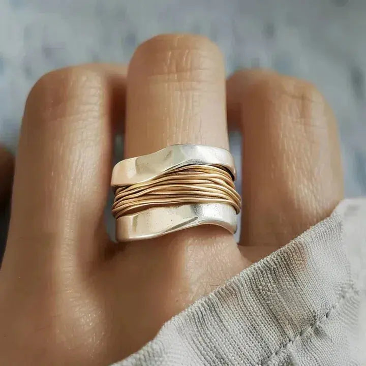Platinum band with copper strands