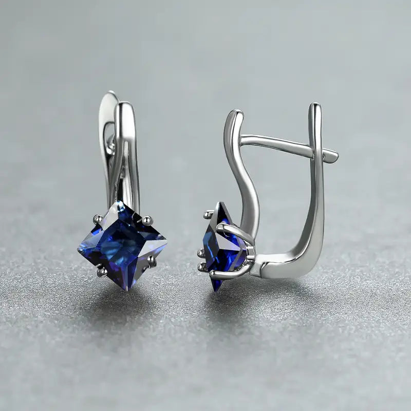 Celestia Luminous Earrings | White Gold