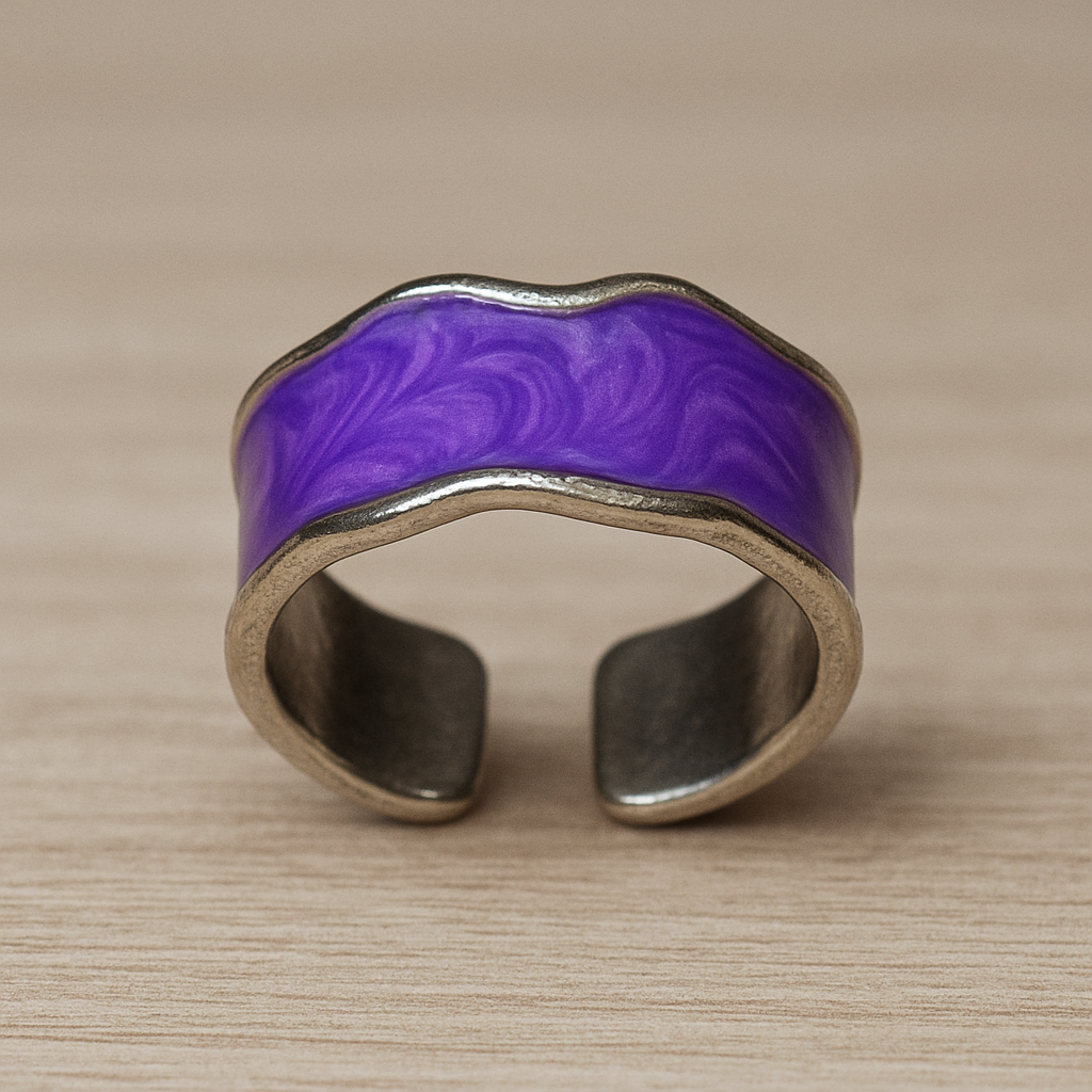 Retro Sea Wave Ring