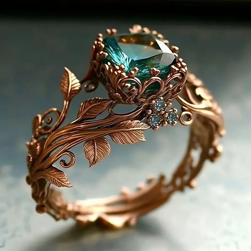 Eco Emerald Gemstone Ring
