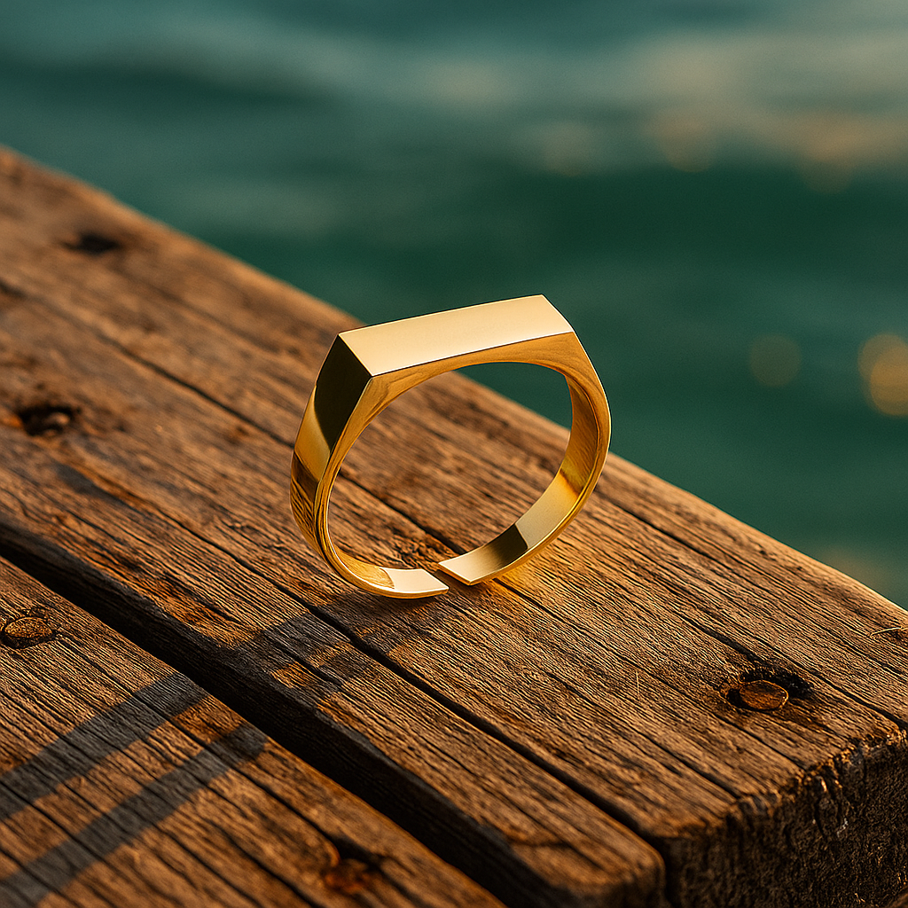 Zara | Fundamental aqua band ring