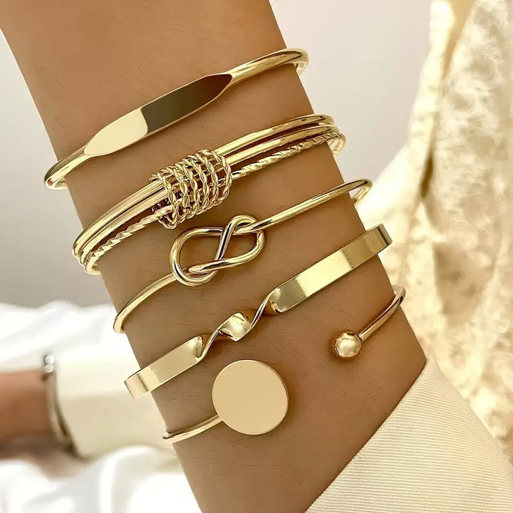 Twisted Charm Bracelet Collection | Rose Gold