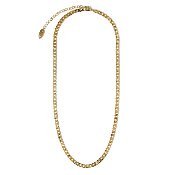 Smooth Link Curb Chain Necklace | Rose Gold