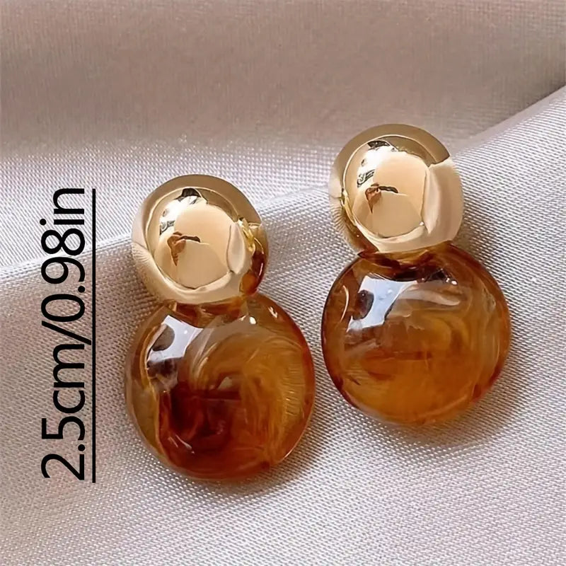 Celeste Rose Drop Earrings | Gold