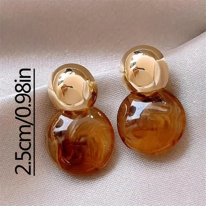 Celeste Rose Drop Earrings | Gold