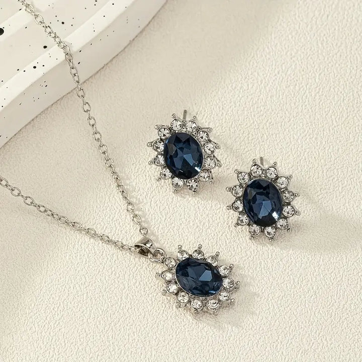 Elena Seraphina Jewelry Set | White Gold