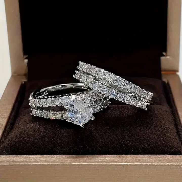 Timeless Glow Ring Set | Gold