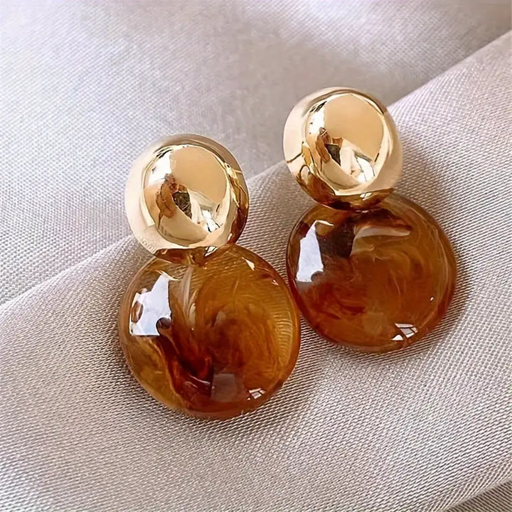 Celeste Rose Drop Earrings | Gold