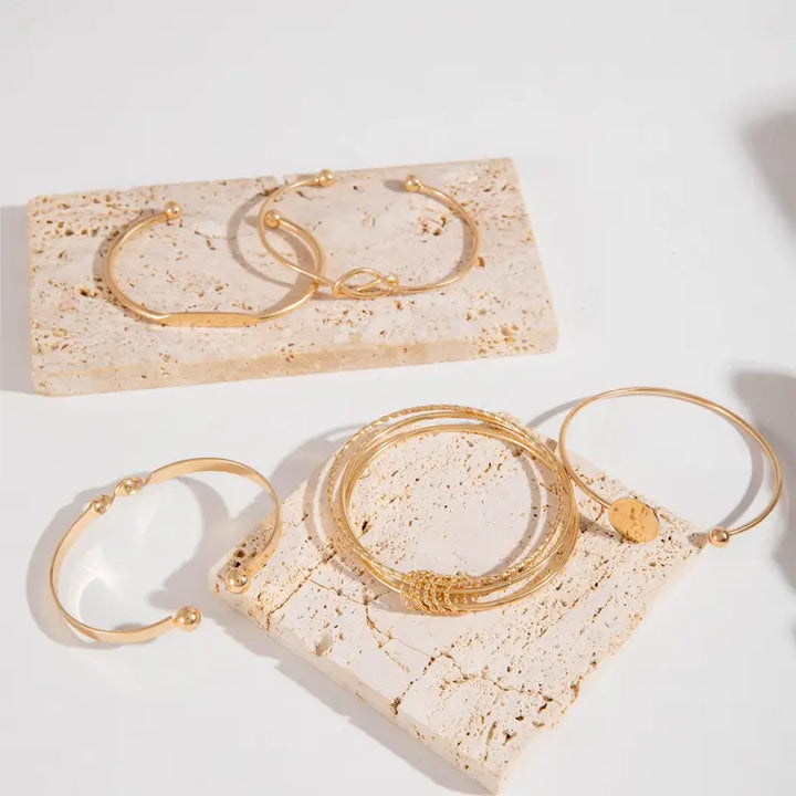 Twisted Charm Bracelet Collection | Rose Gold