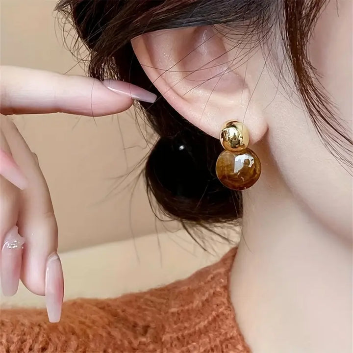 Celeste Rose Drop Earrings | Gold
