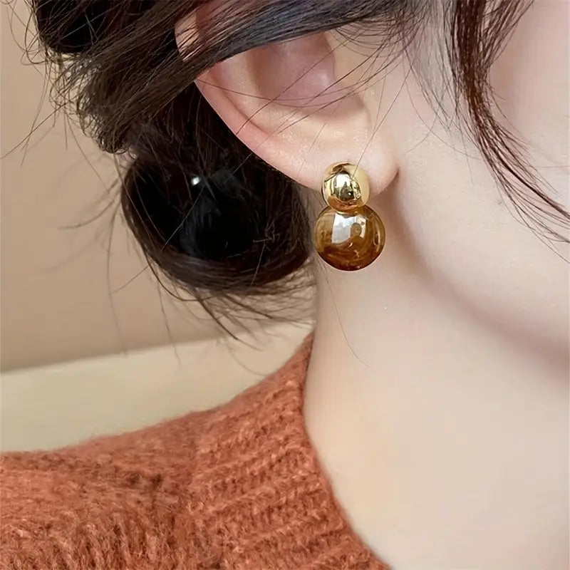Celeste Rose Drop Earrings | Gold