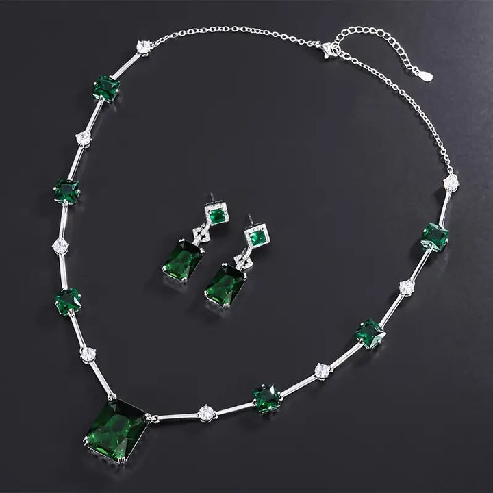 Elara Celestine Jewelry Set | White Gold