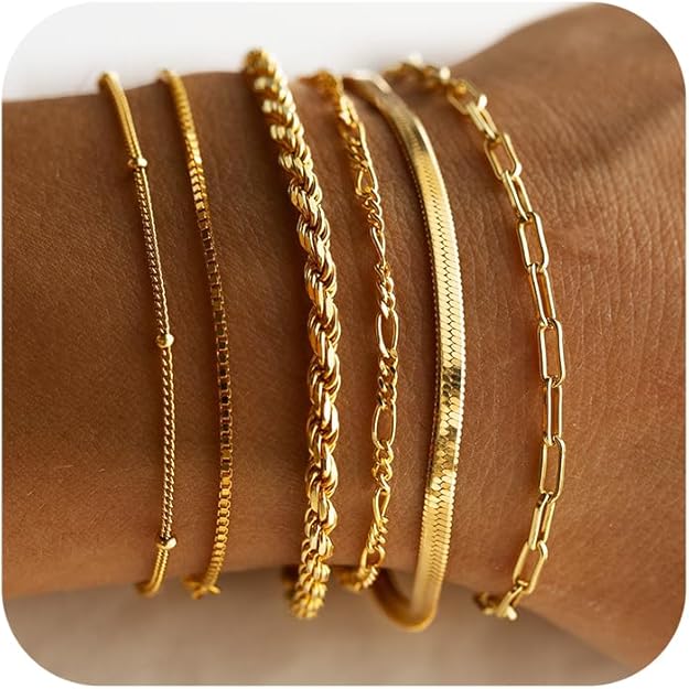 Celeste Marisol bracelet set | Gold