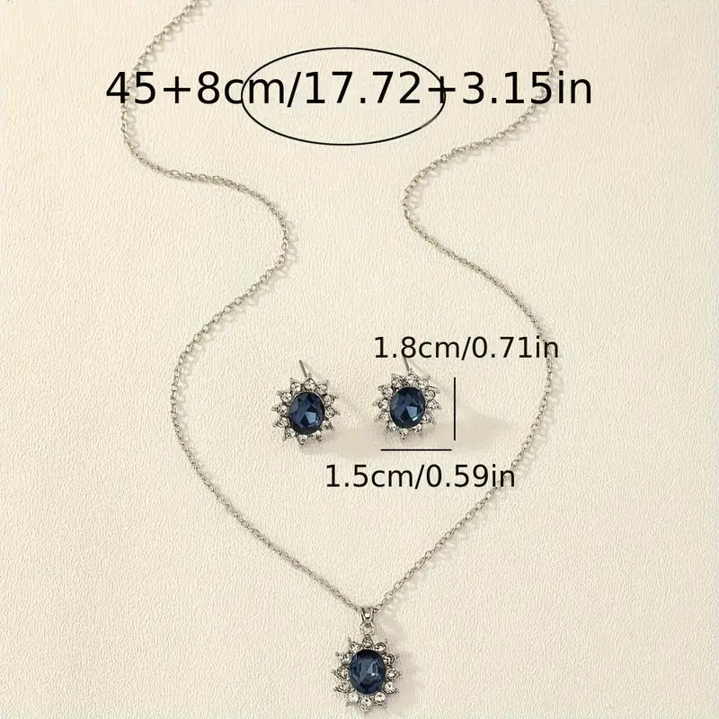 Elena Seraphina Jewelry Set | White Gold