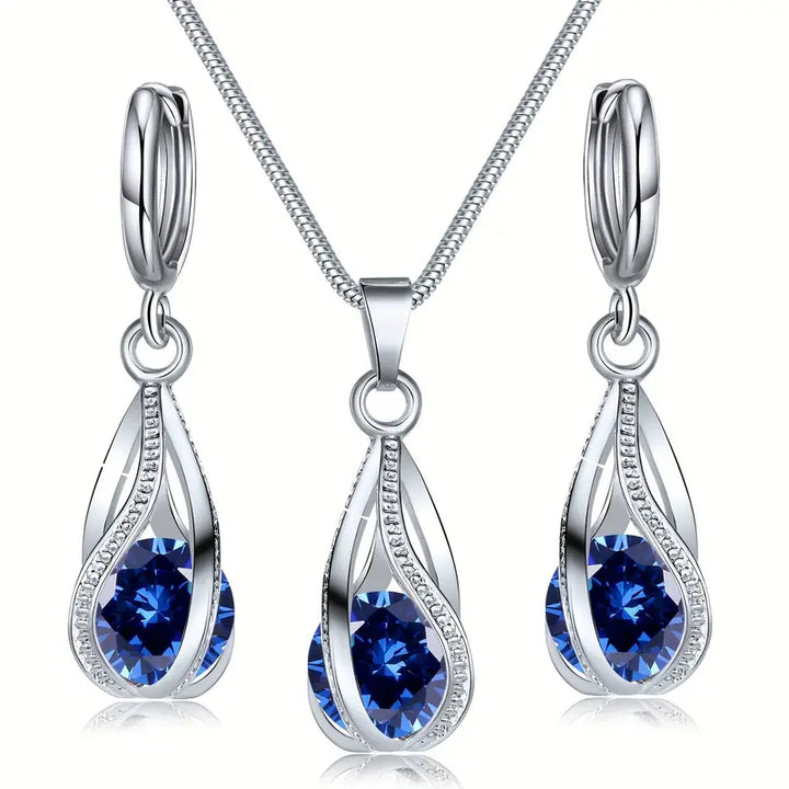 Celeste Aurora Jewelry Set | White Gold