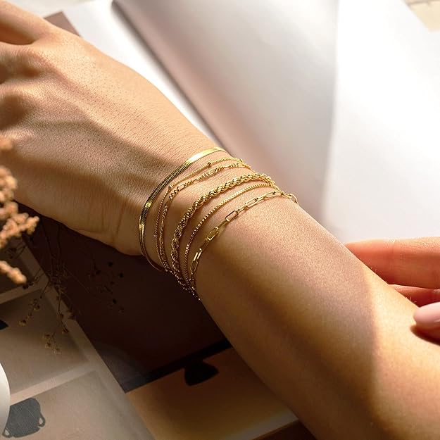 Celeste Marisol bracelet set | Gold