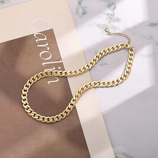 Bold Miami Chain Necklace | Gold