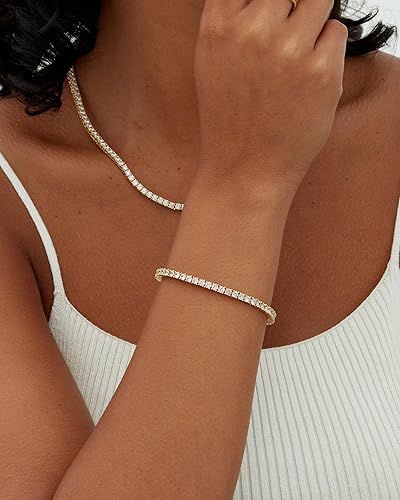 Moissanite Tennis Bracelet | Rose Gold