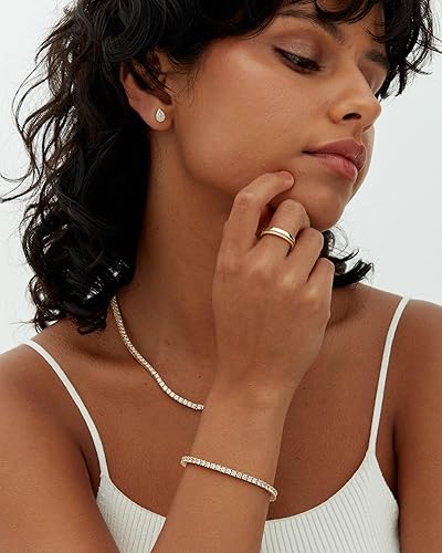 Moissanite Tennis Bracelet | Rose Gold