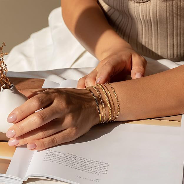 Celeste Marisol bracelet set | Gold