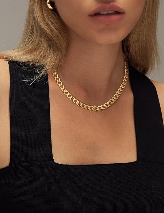 Bold Miami Chain Necklace | Gold
