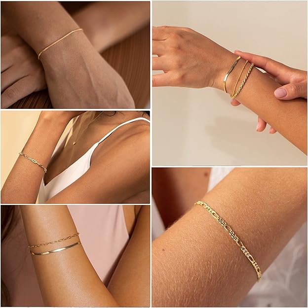 Celeste Marisol bracelet set | Gold