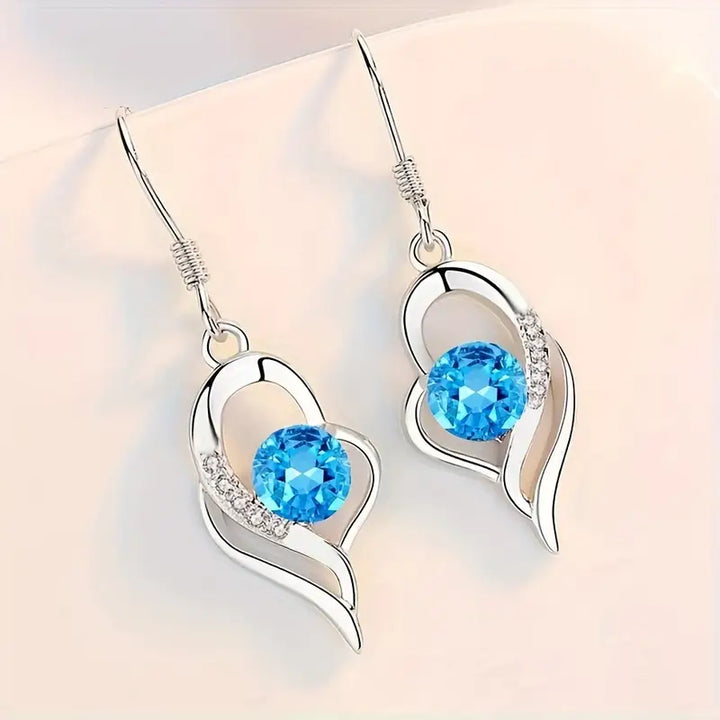 Celestial Star Drop Earrings | Rose Gold
