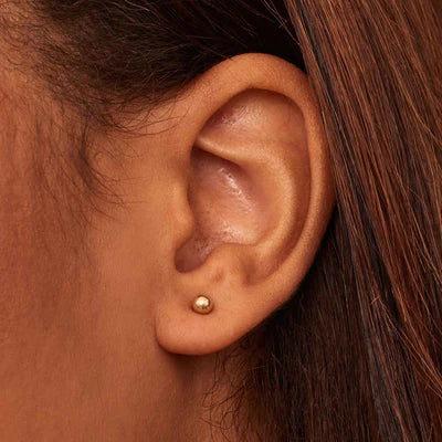 Shiny Sphere Studs | Gold