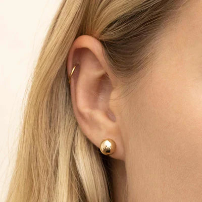 Shiny Sphere Studs | Gold
