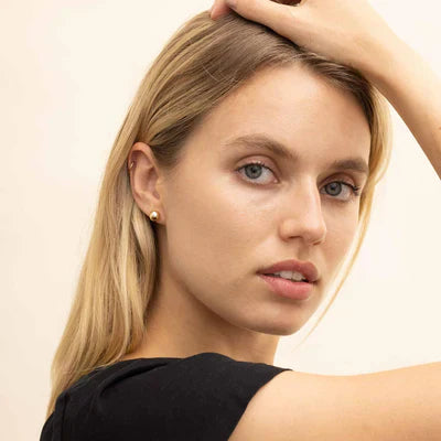 Shiny Sphere Studs | Gold