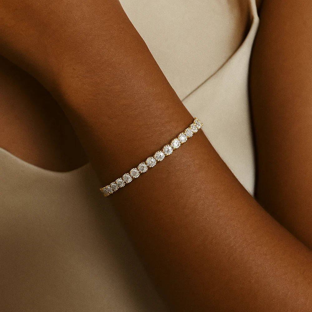 Moissanite Tennis Bracelet | Rose Gold
