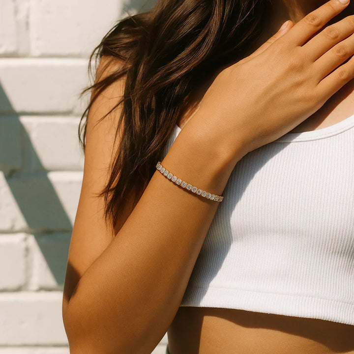 Moissanite Tennis Bracelet | Rose Gold