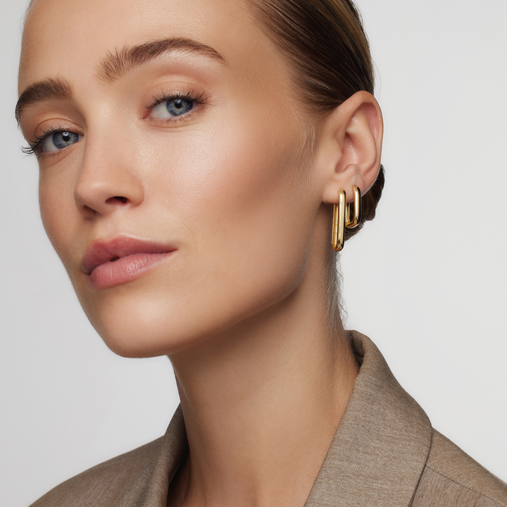 Bold Circle Hoops | Rose Gold