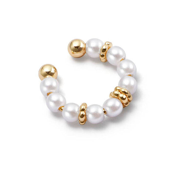 Classic Pearl Bangle Earrings