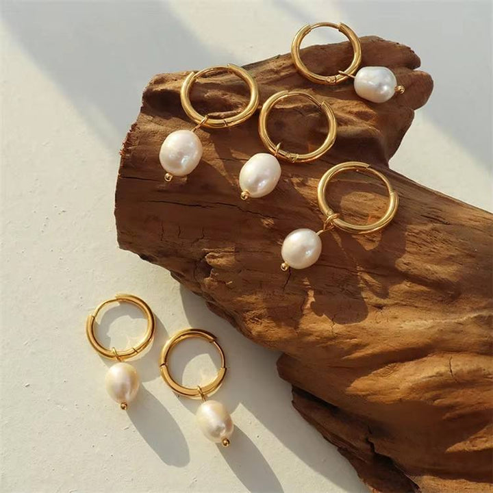 Renaissance Pearl Dangle Earrings