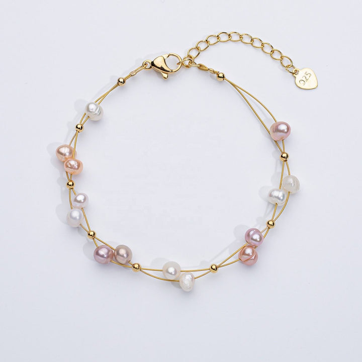 Natural Pearl Braided Bracelet