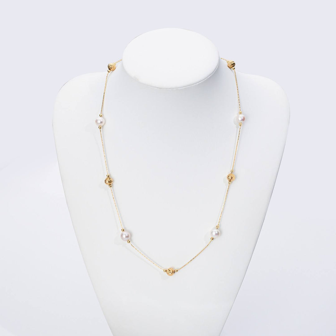 White Pearl Choker Necklace