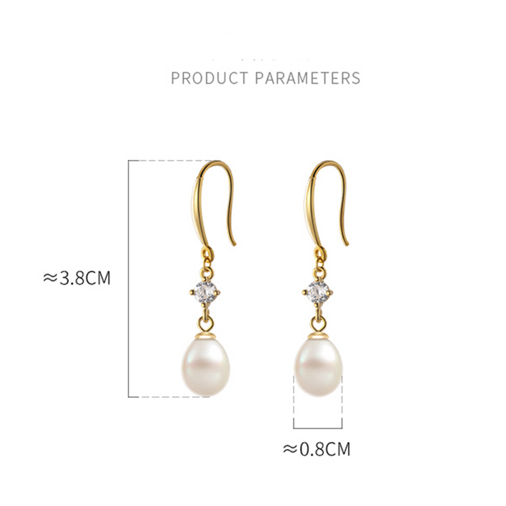 Classical Pearl Diamond Stud Earrings