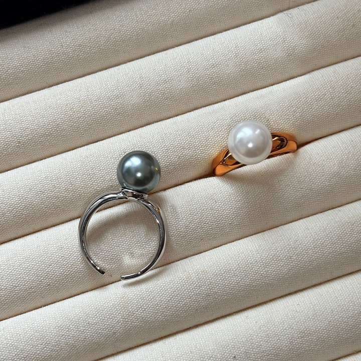 Classic Pearl Angular Band