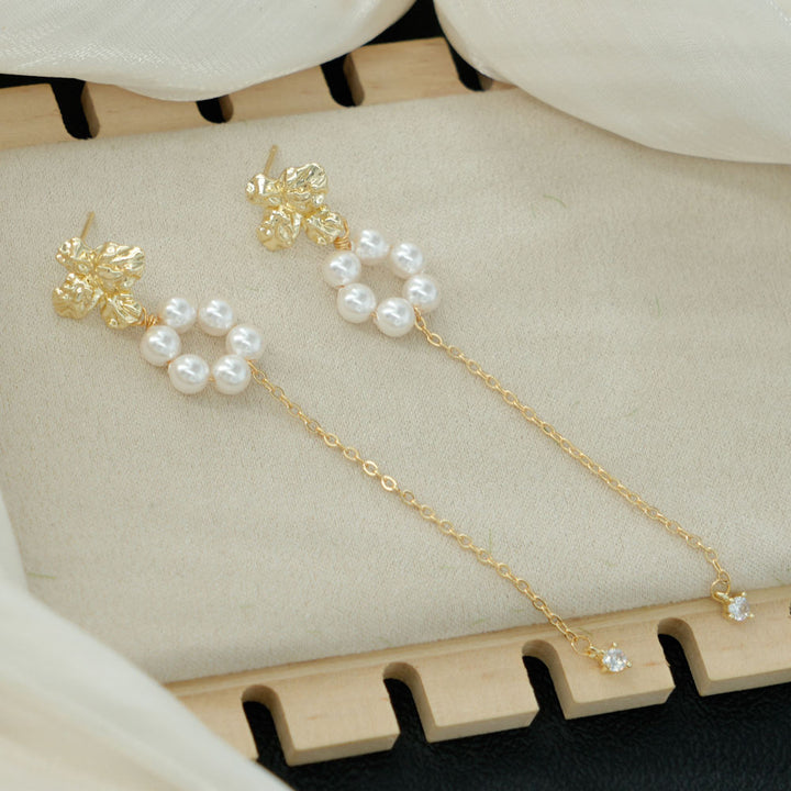 Glittering Gem Blossom Earrings