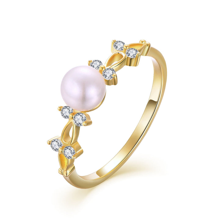 Elegant Crystal Opal Ring