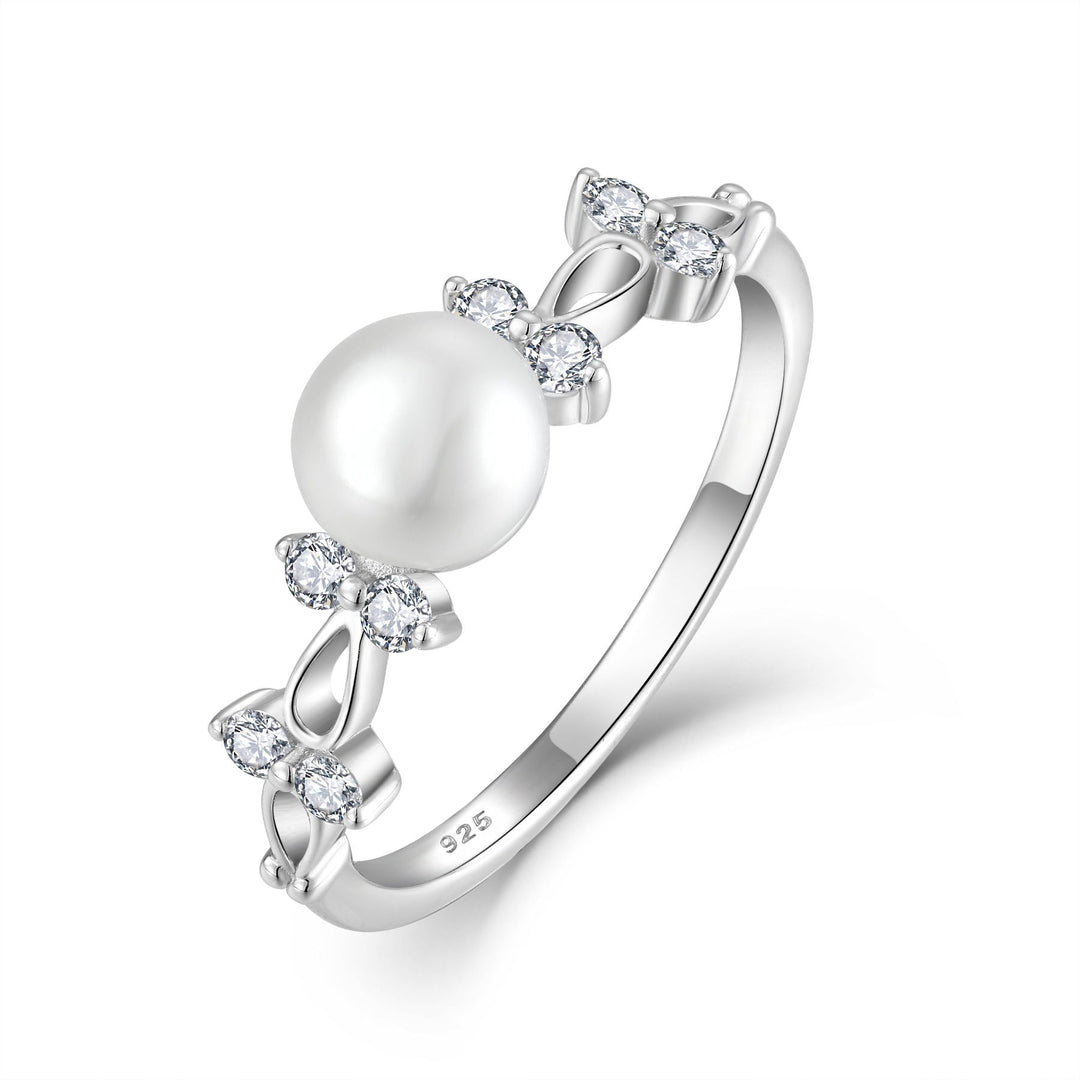 Elegant Crystal Opal Ring