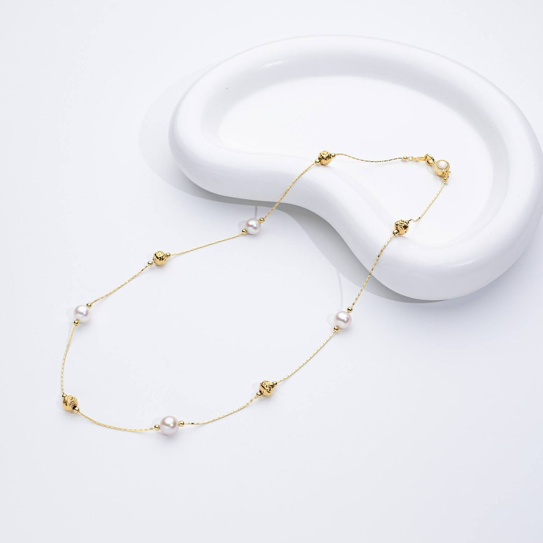White Pearl Choker Necklace