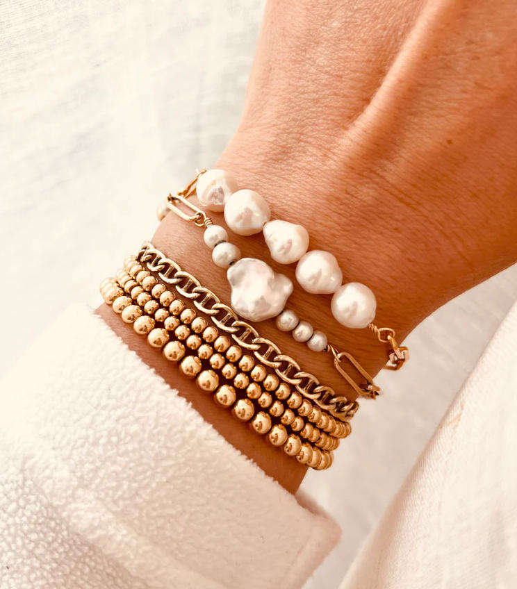 Vintage Charm Paperclip Bracelet
