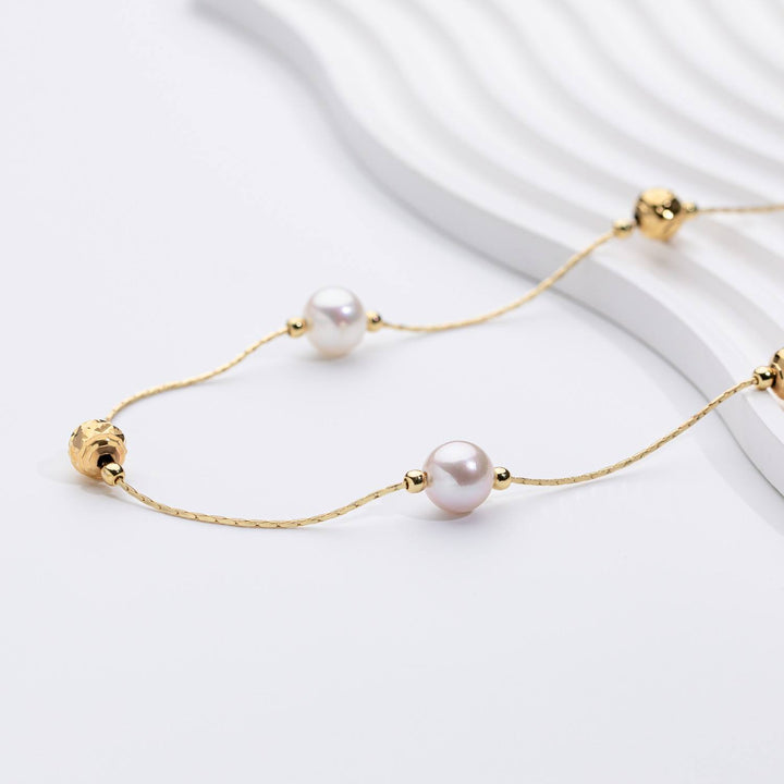 White Pearl Choker Necklace