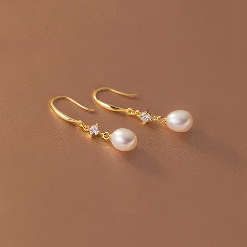 Classical Pearl Diamond Stud Earrings