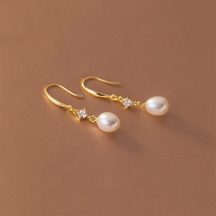Classical Pearl Diamond Stud Earrings