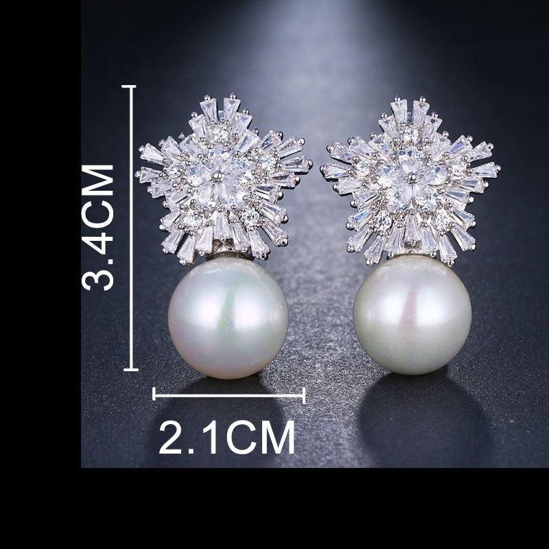Opal Moonstone Pendant Earrings