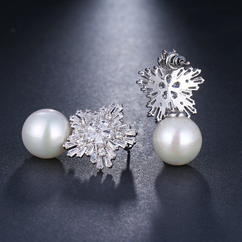 Opal Moonstone Pendant Earrings