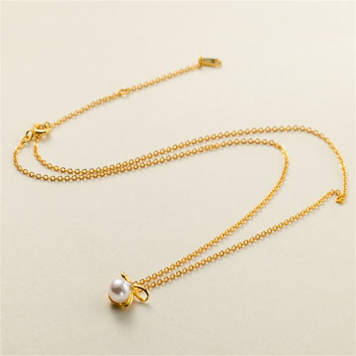 Floral Gemstone Pendant Necklace